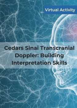 Cedars Sinai Transcranial Doppler: Building Interpretation Skills-August 2025 Banner